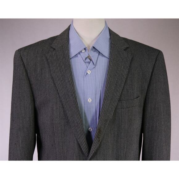 Hugo Boss Recent The James Gray Woven Wool 2-Btn Sportcoat Blazer Men's 42L - Picture 3 of 11